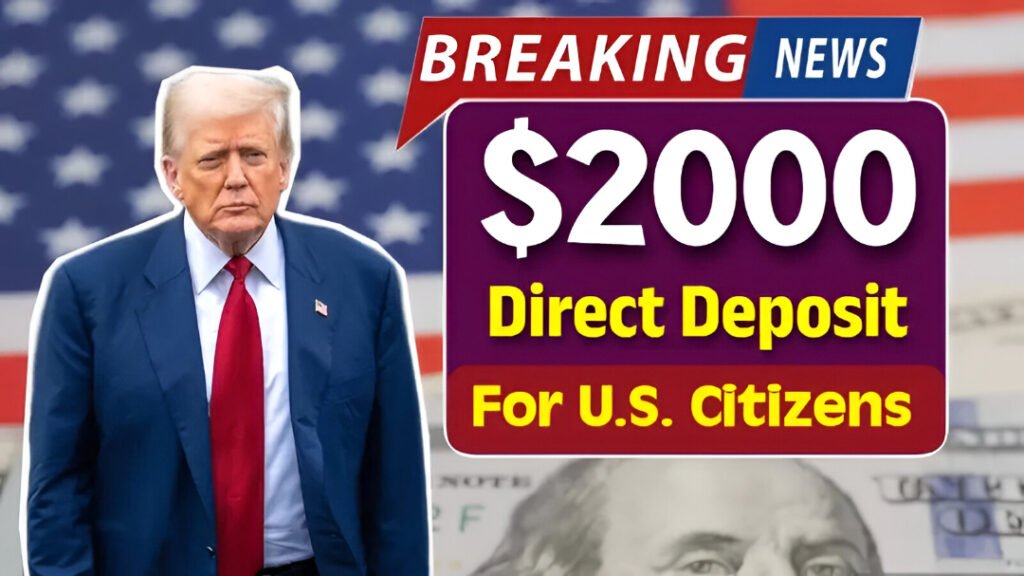 $2,000 Federal Deposit Coming This December